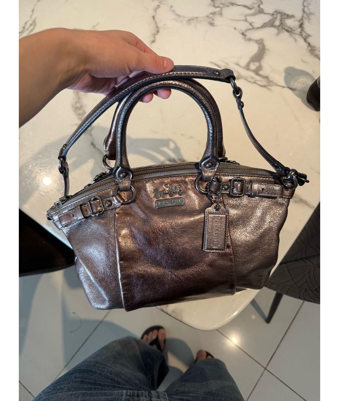 COACH Мульти кожаная сумка с короткими ручками, фото 2