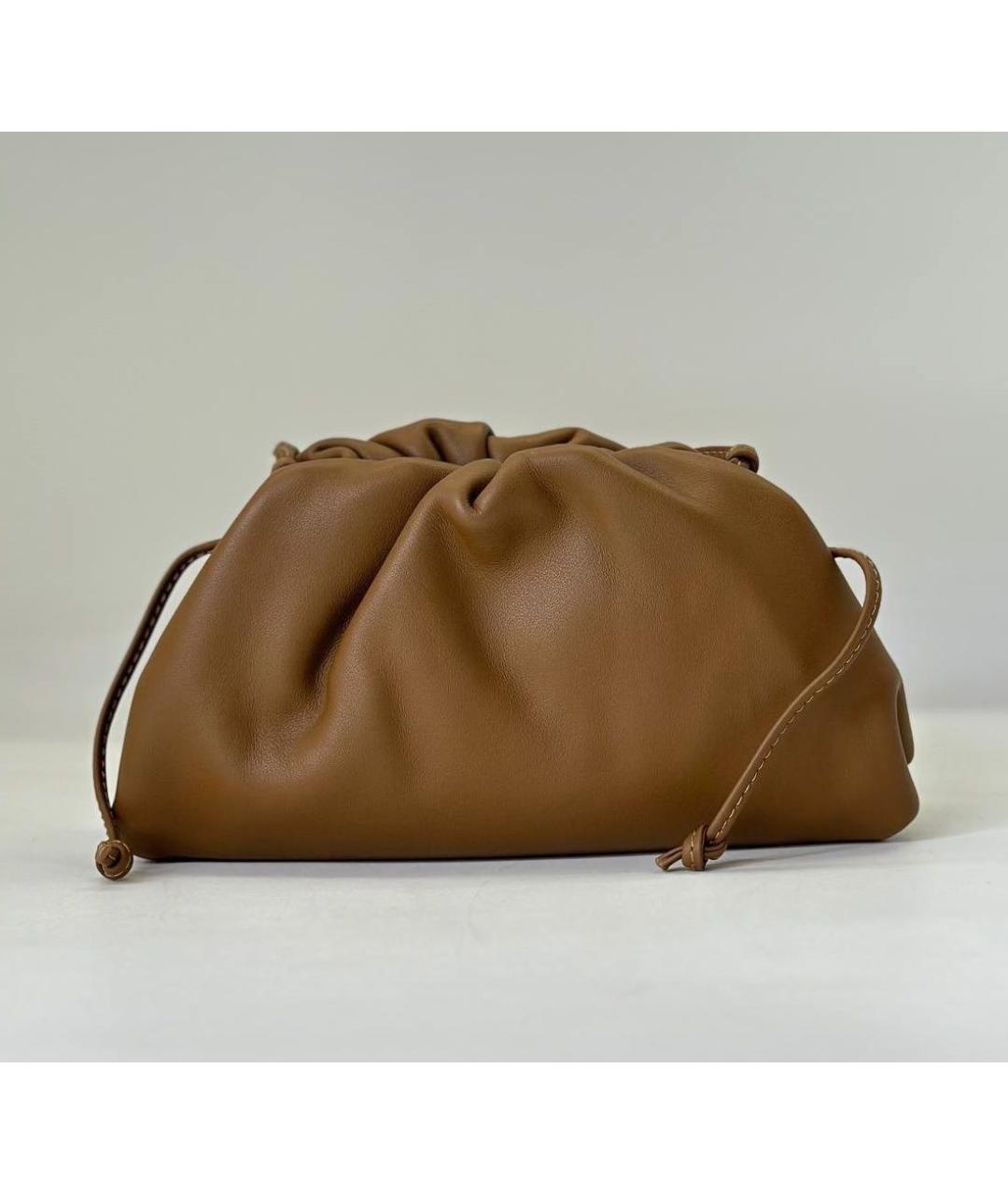 BOTTEGA VENETA Коричневая кожаная сумка через плечо, фото 2