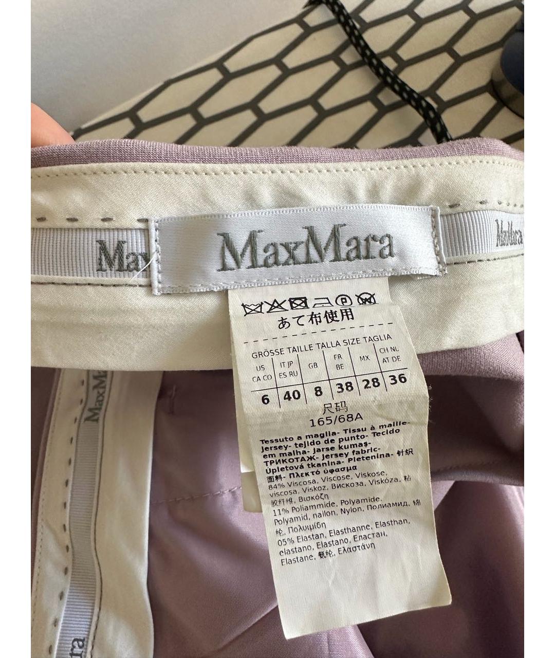 MAX MARA Вискозные прямые брюки, фото 5