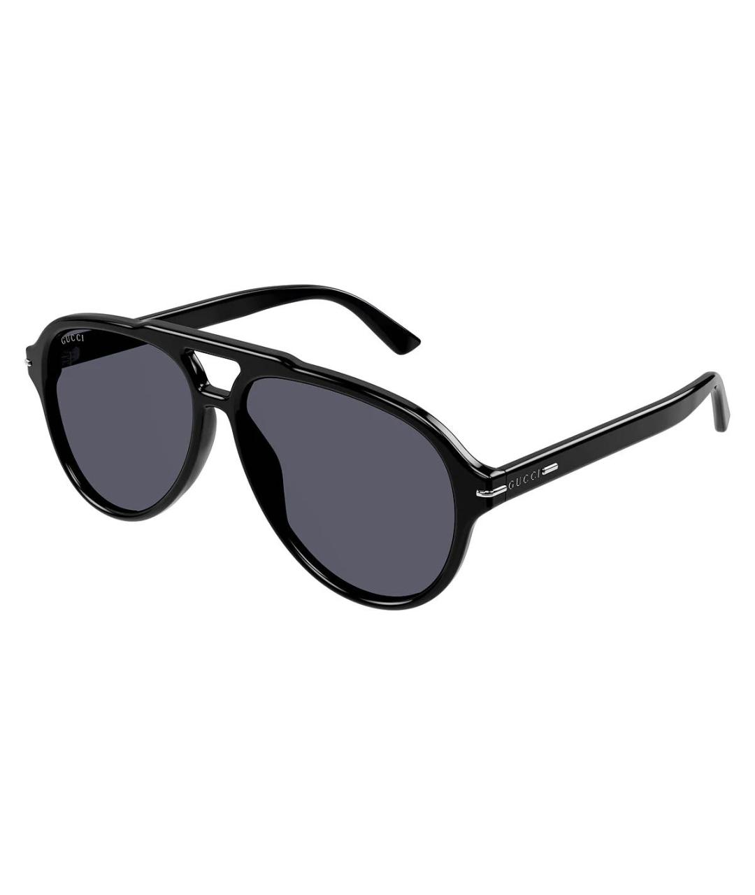 GUCCI Черные пластиковые солнцезащитные очки, фото 1
