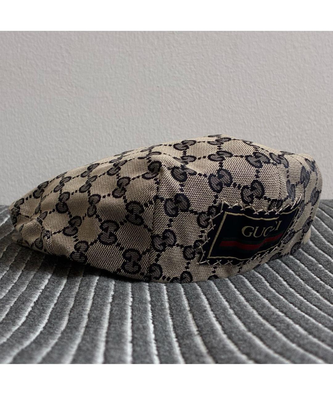 GUCCI Бежевая хлопковая кепка/бейсболка, фото 4
