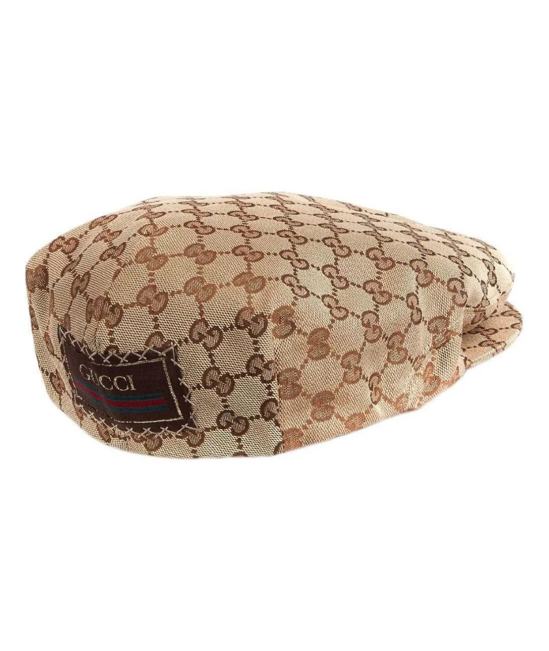 GUCCI Бежевая хлопковая кепка/бейсболка, фото 3