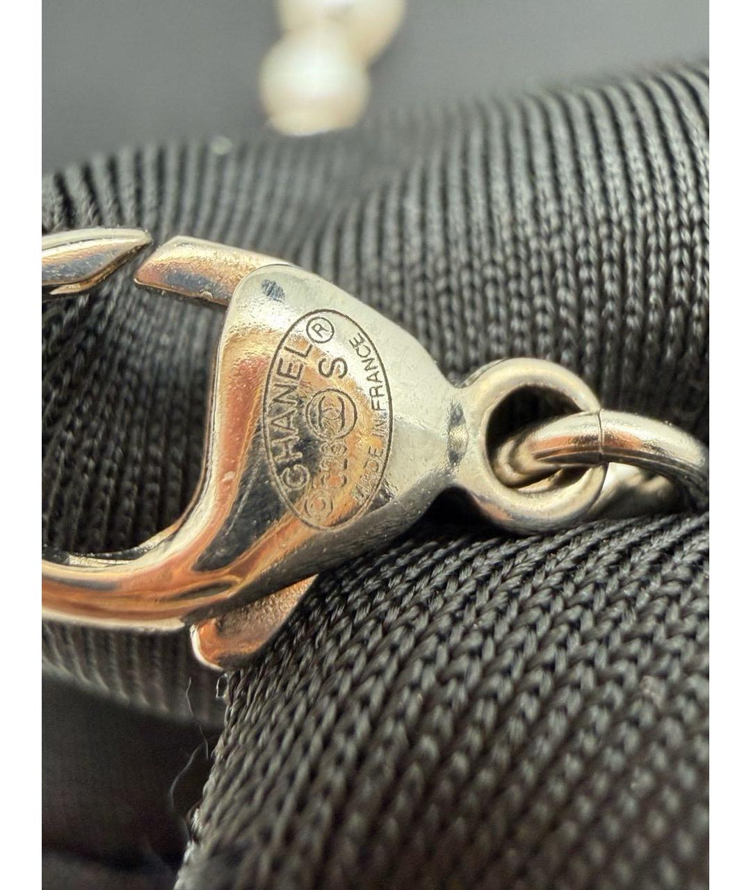 CHANEL Белое жемчужное колье, фото 6
