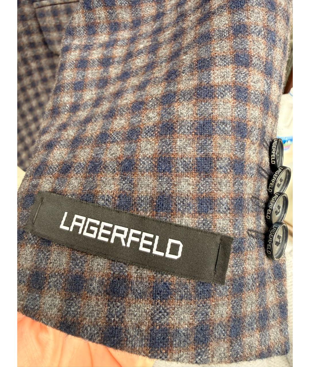KARL LAGERFELD Мульти шерстяной пиджак, фото 3