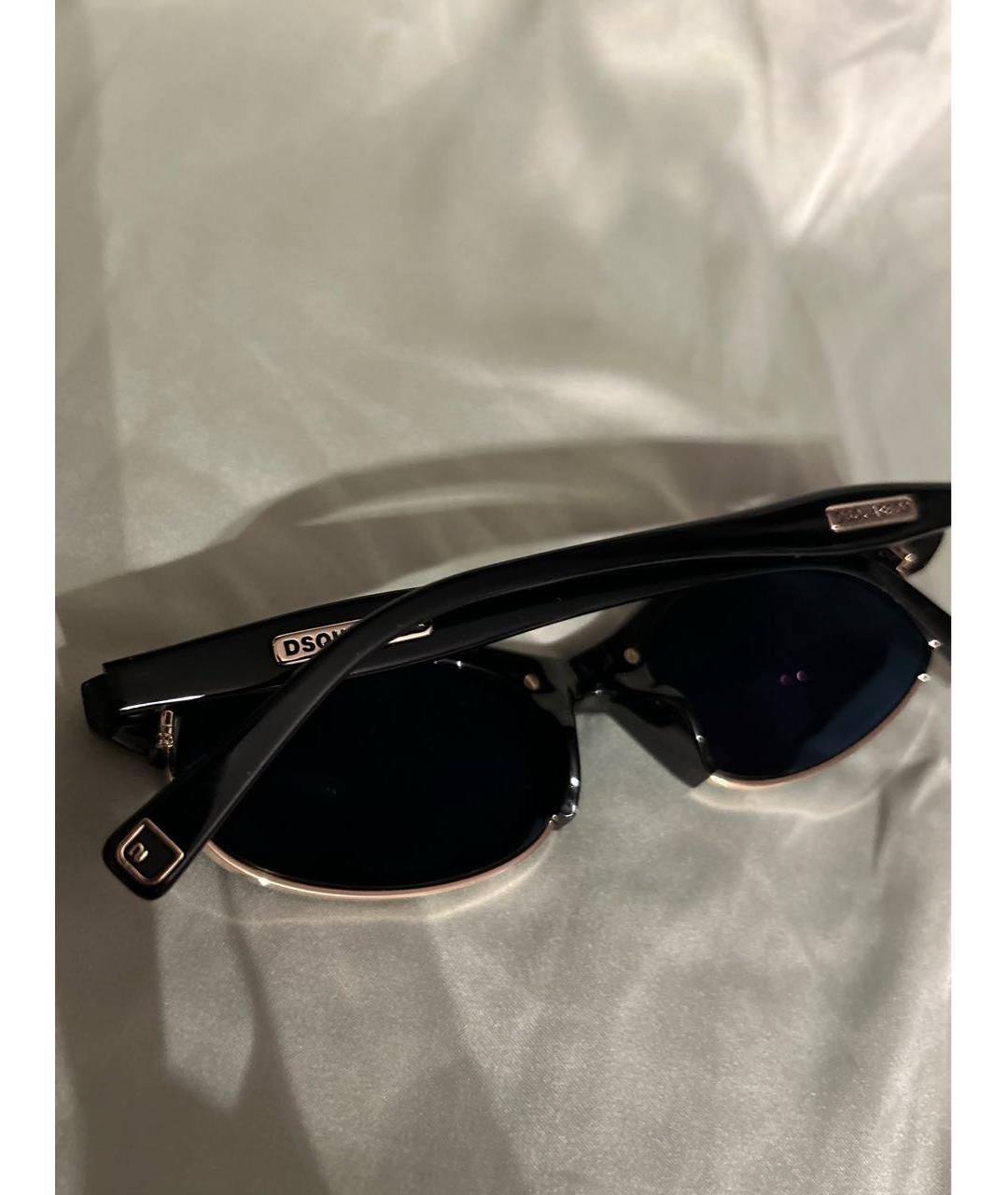 DSQUARED2 Черные пластиковые солнцезащитные очки, фото 6