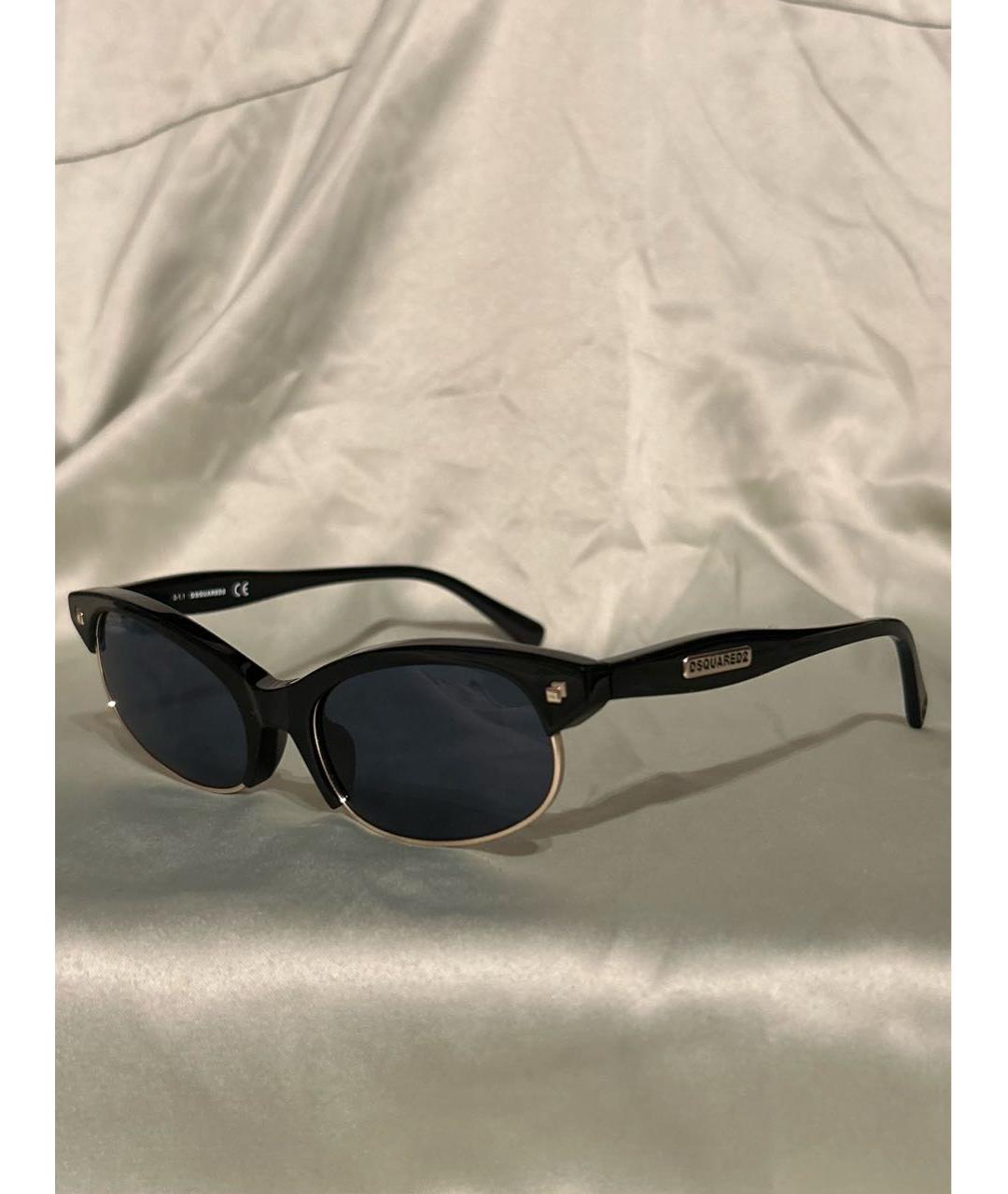 DSQUARED2 Черные пластиковые солнцезащитные очки, фото 2