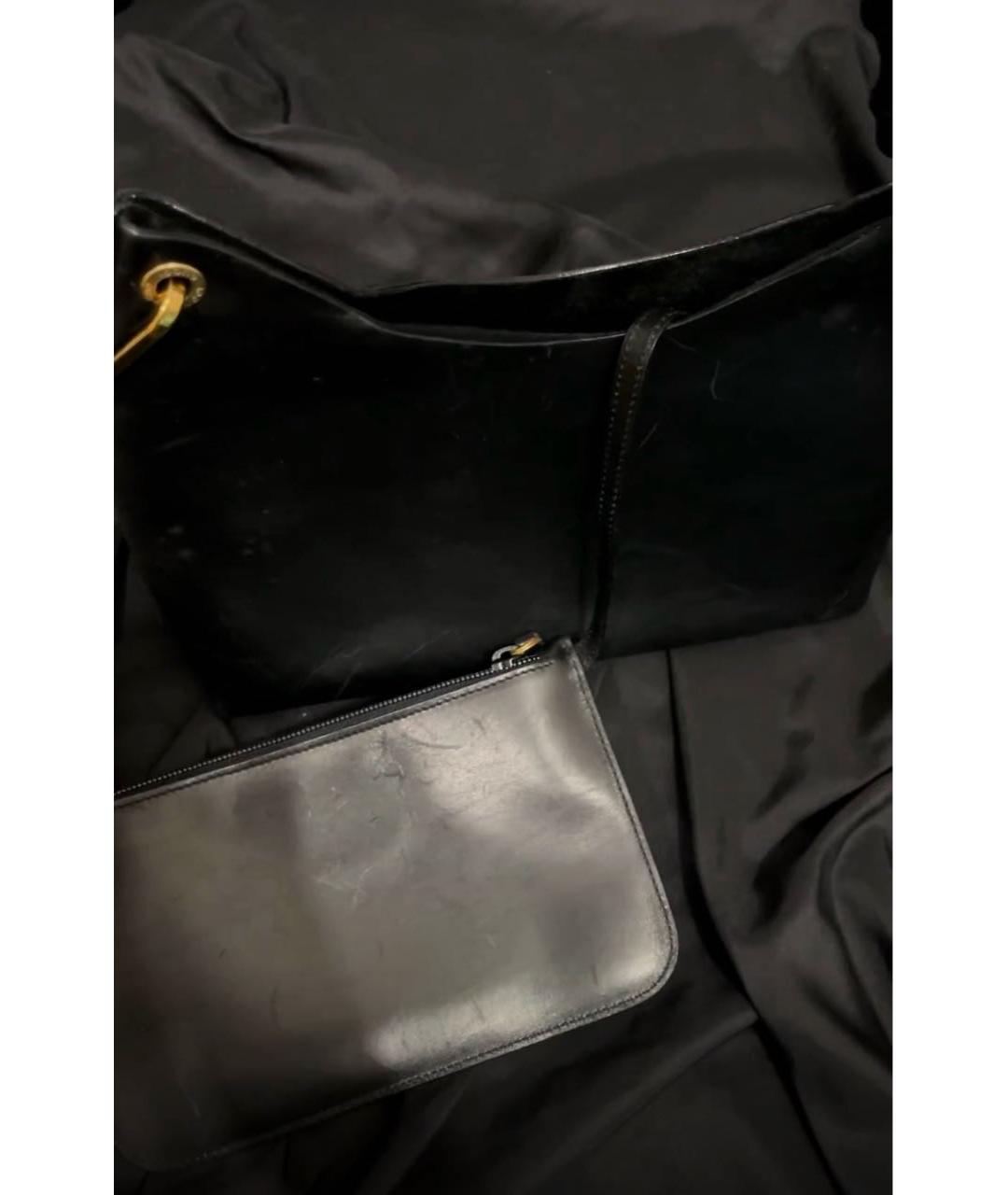 GUCCI Черная кожаная сумка с короткими ручками, фото 5