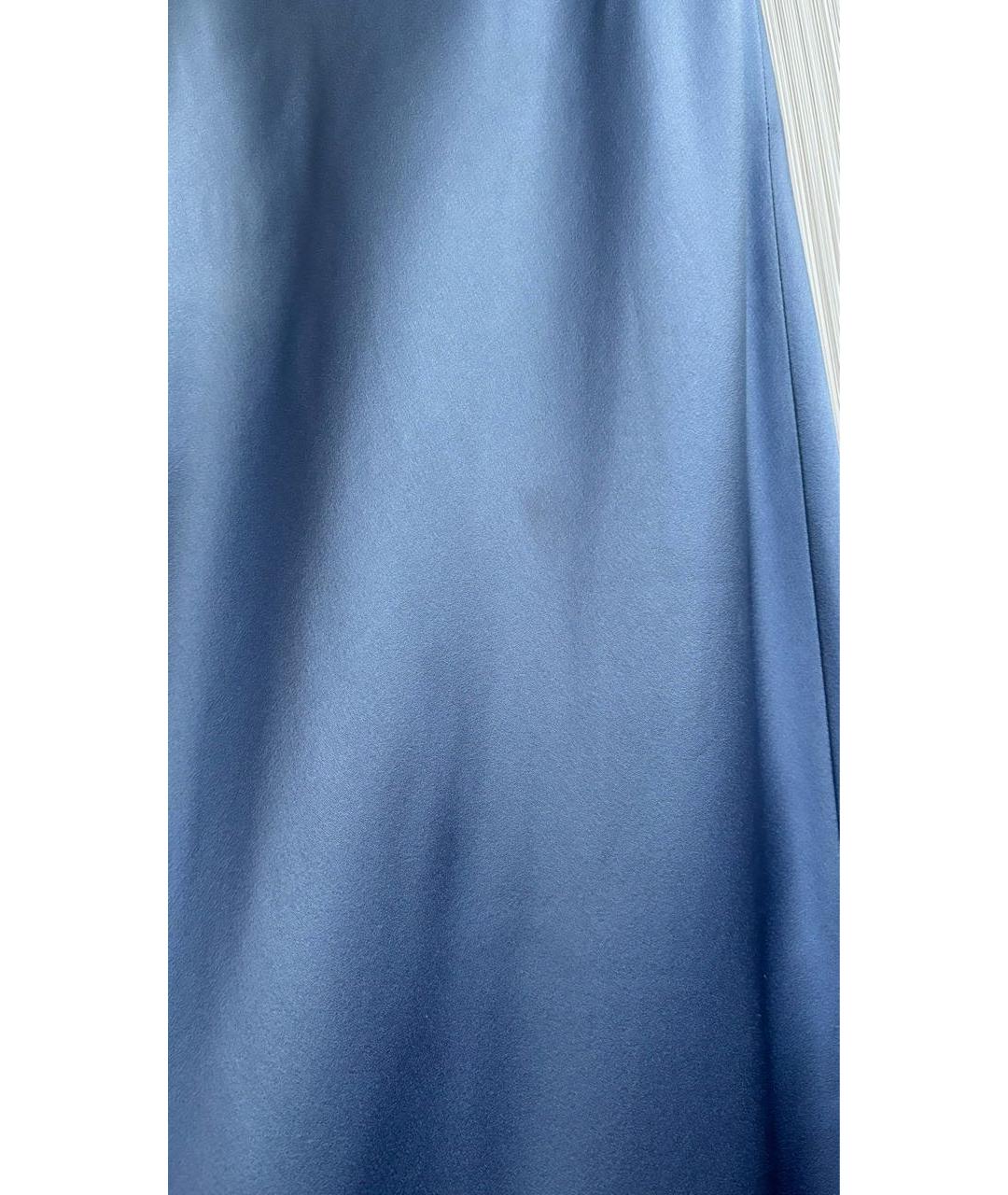 MAX MARA Голубое ацетатное вечернее платье, фото 4