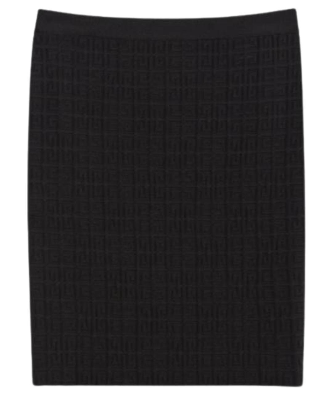GIVENCHY Черная вискозная юбка мини, фото 1