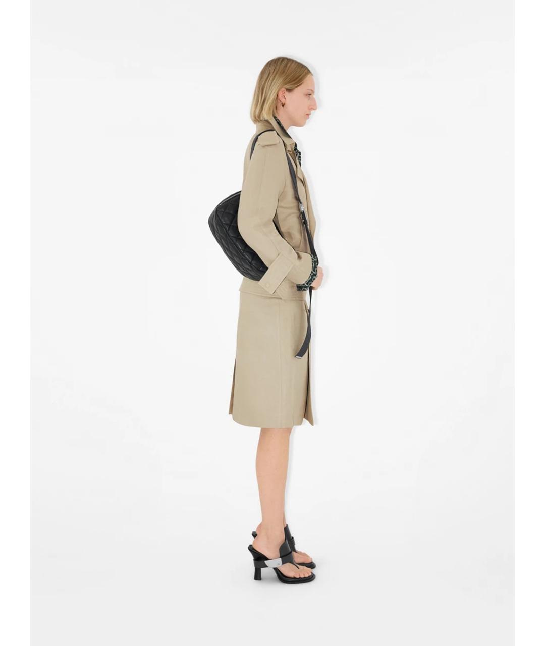 BURBERRY Бежевая хлопковая куртка, фото 3