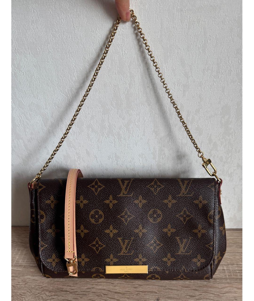 LOUIS VUITTON Коричневая сумка через плечо, фото 9