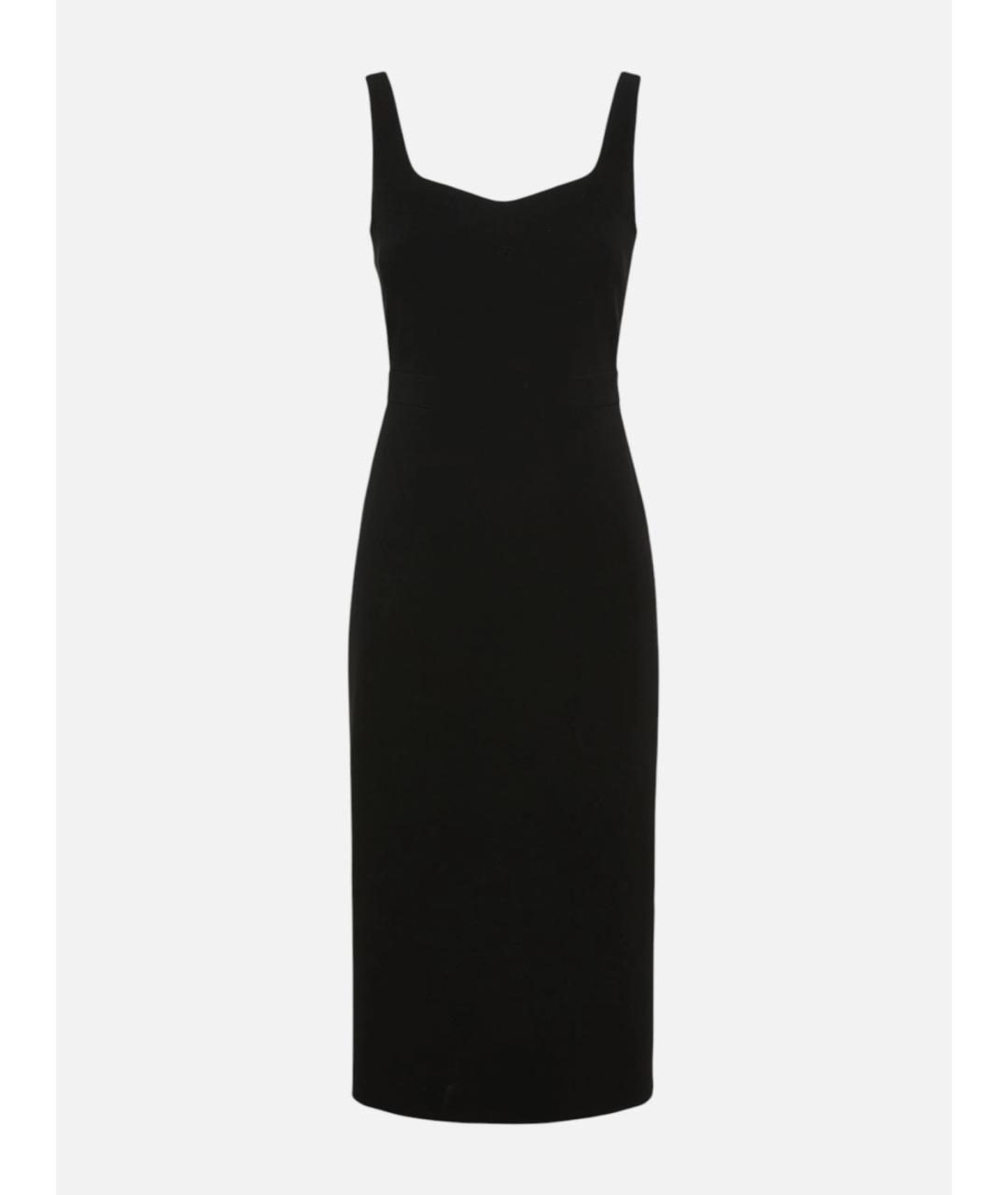 MAX MARA STUDIO Черное ацетатное повседневное платье, фото 1