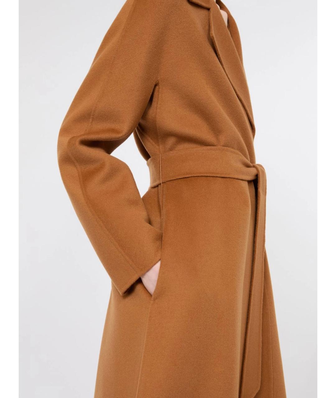MAX MARA STUDIO Горчичное шерстяное пальто, фото 5