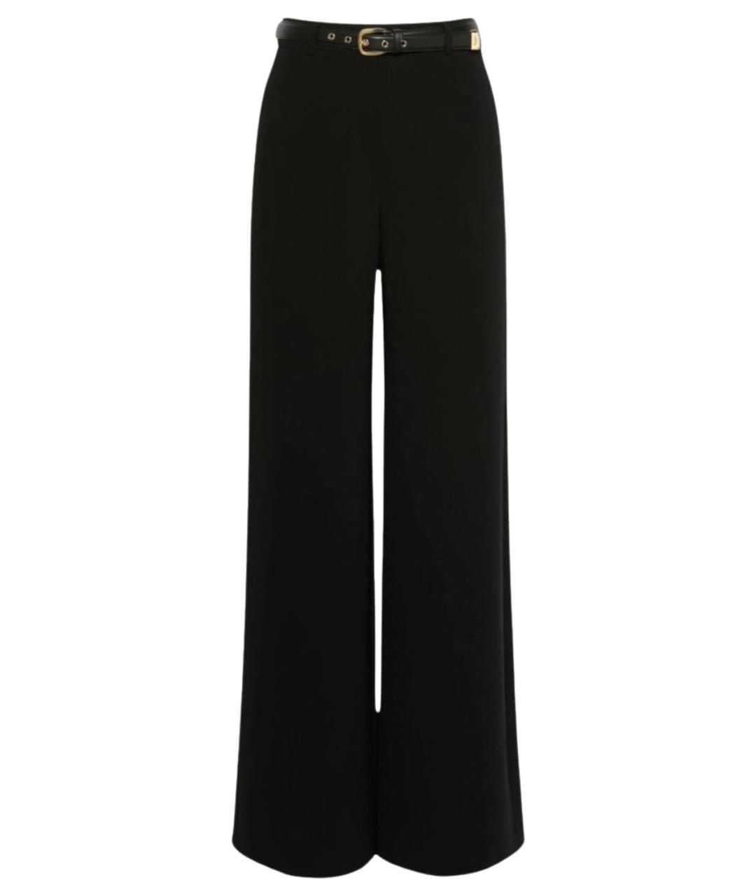MAX MARA STUDIO Черные ацетатные брюки широкие, фото 1