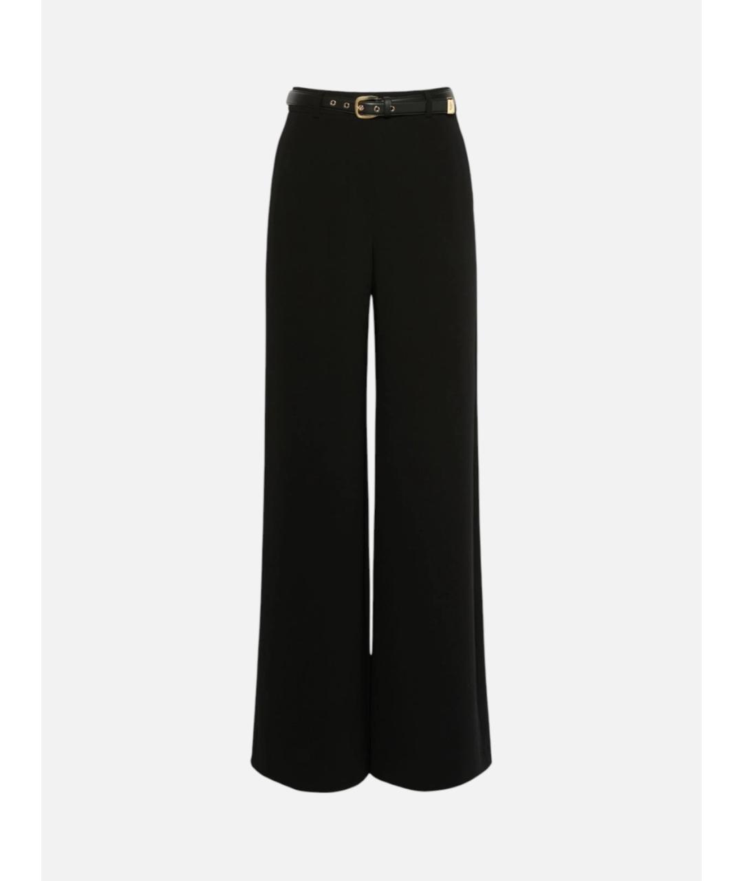 MAX MARA STUDIO Черные ацетатные брюки широкие, фото 1