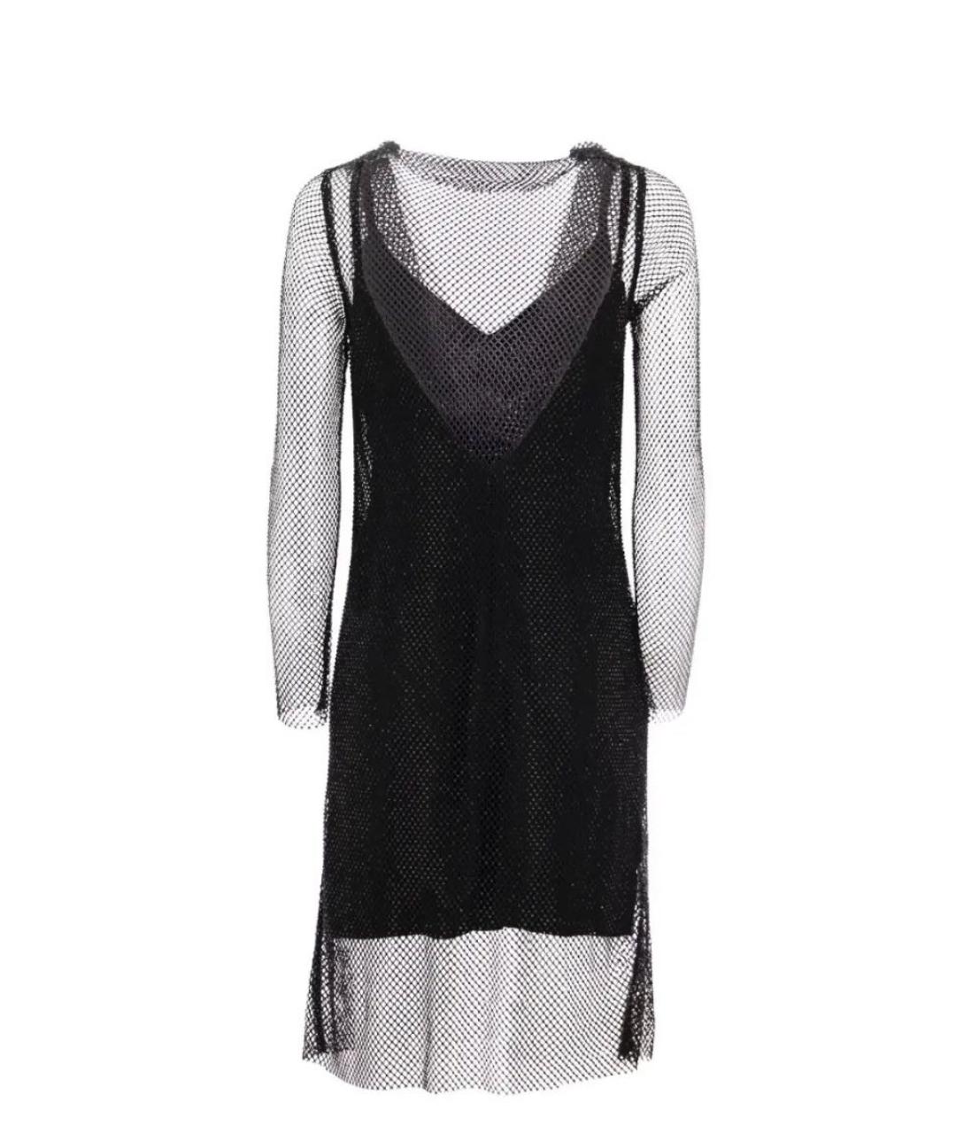 MAX MARA Черное полиэстеровое вечернее платье, фото 2