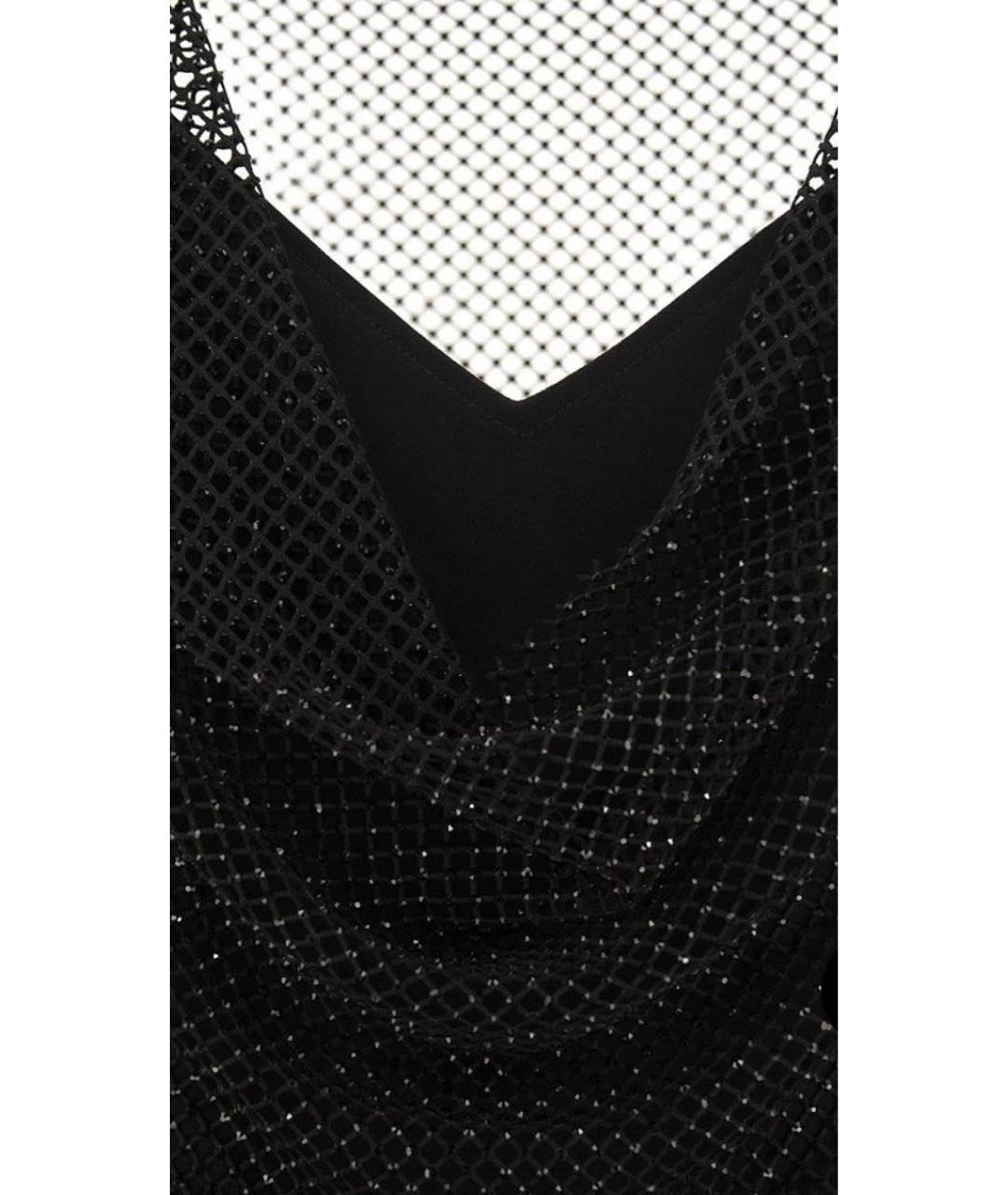 MAX MARA Черное полиэстеровое вечернее платье, фото 4