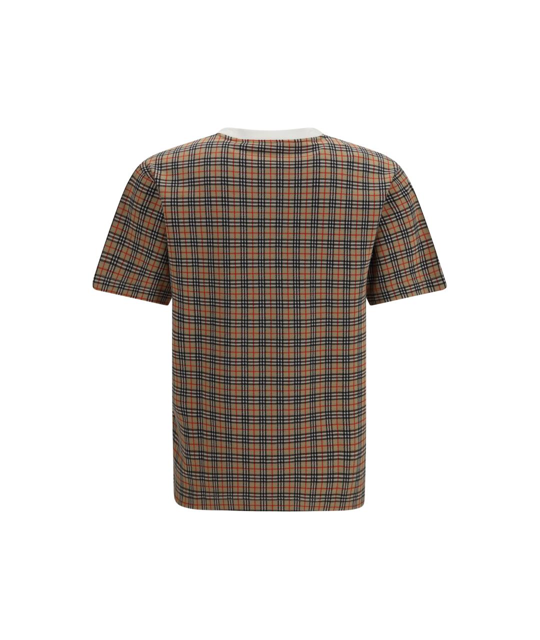 BURBERRY Белая хлопковая футболка, фото 2