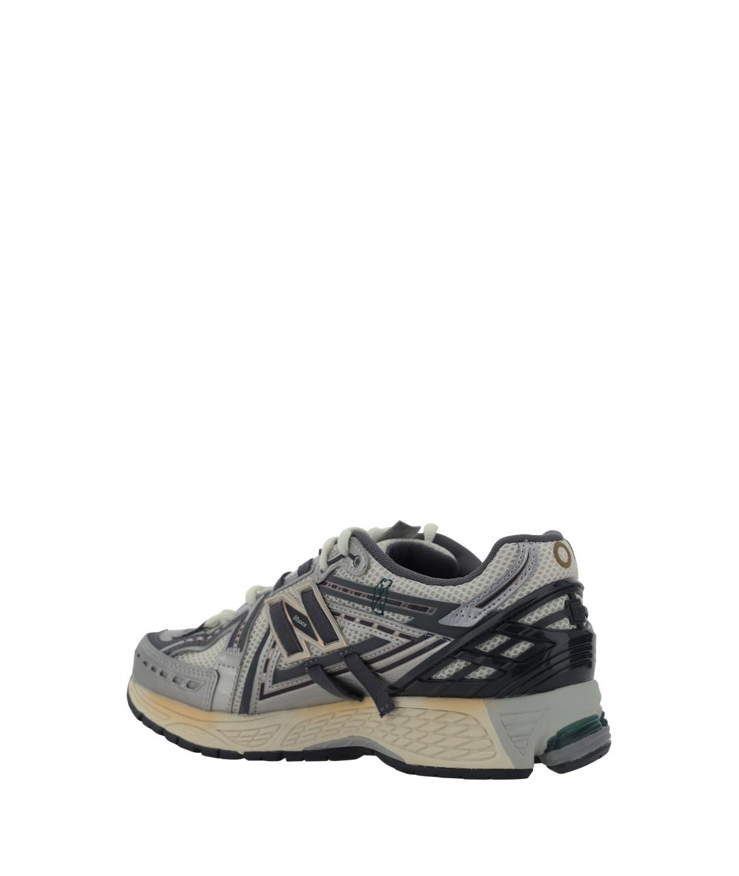 NEW BALANCE Серебряные синтетические низкие кроссовки / кеды, фото 3