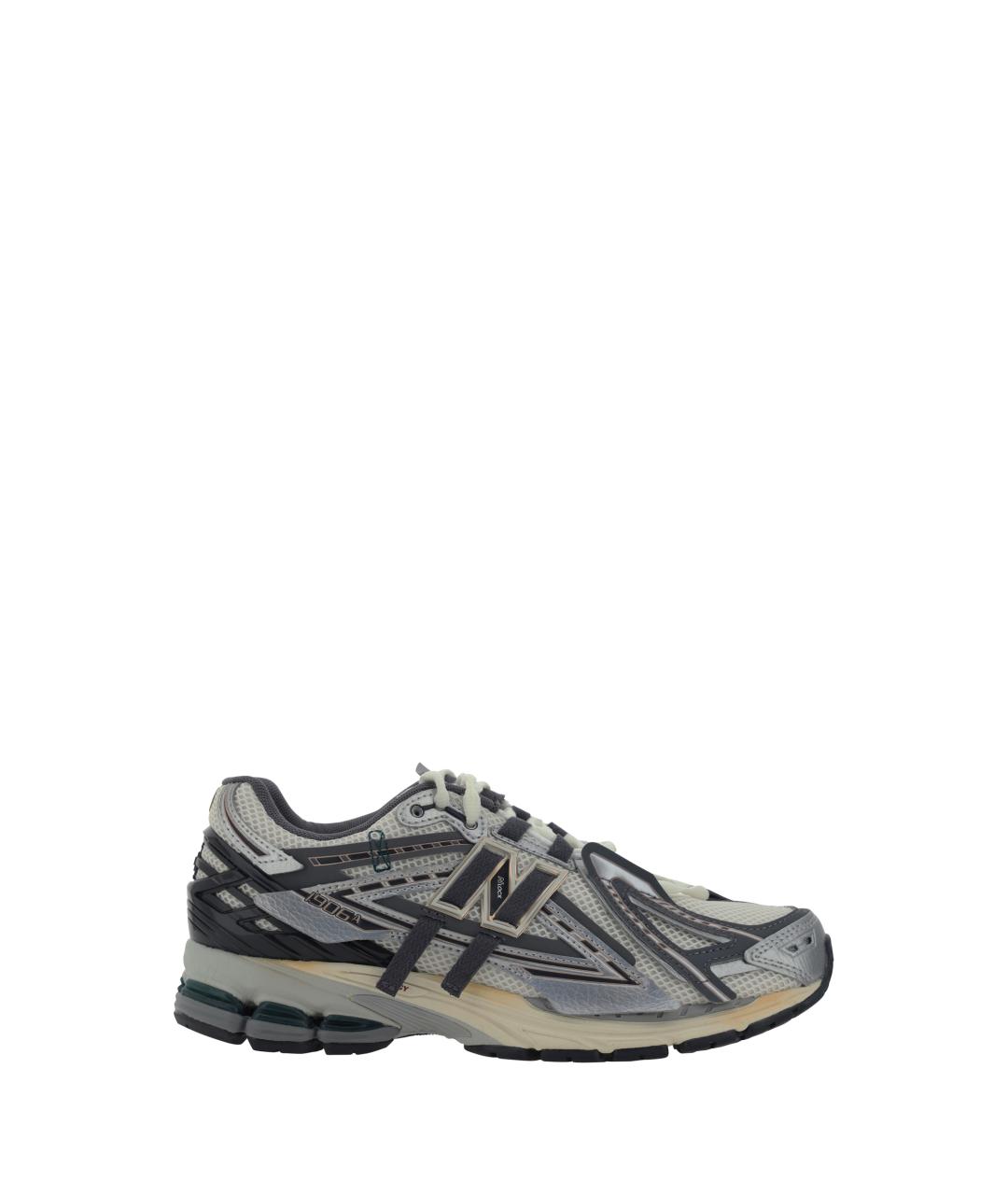 NEW BALANCE Серебряные синтетические низкие кроссовки / кеды, фото 1