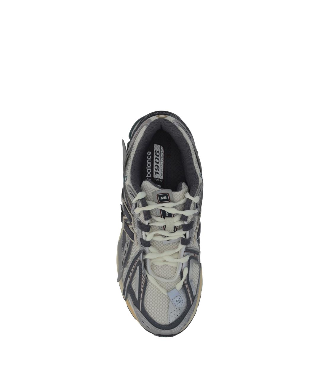 NEW BALANCE Серебряные синтетические низкие кроссовки / кеды, фото 4