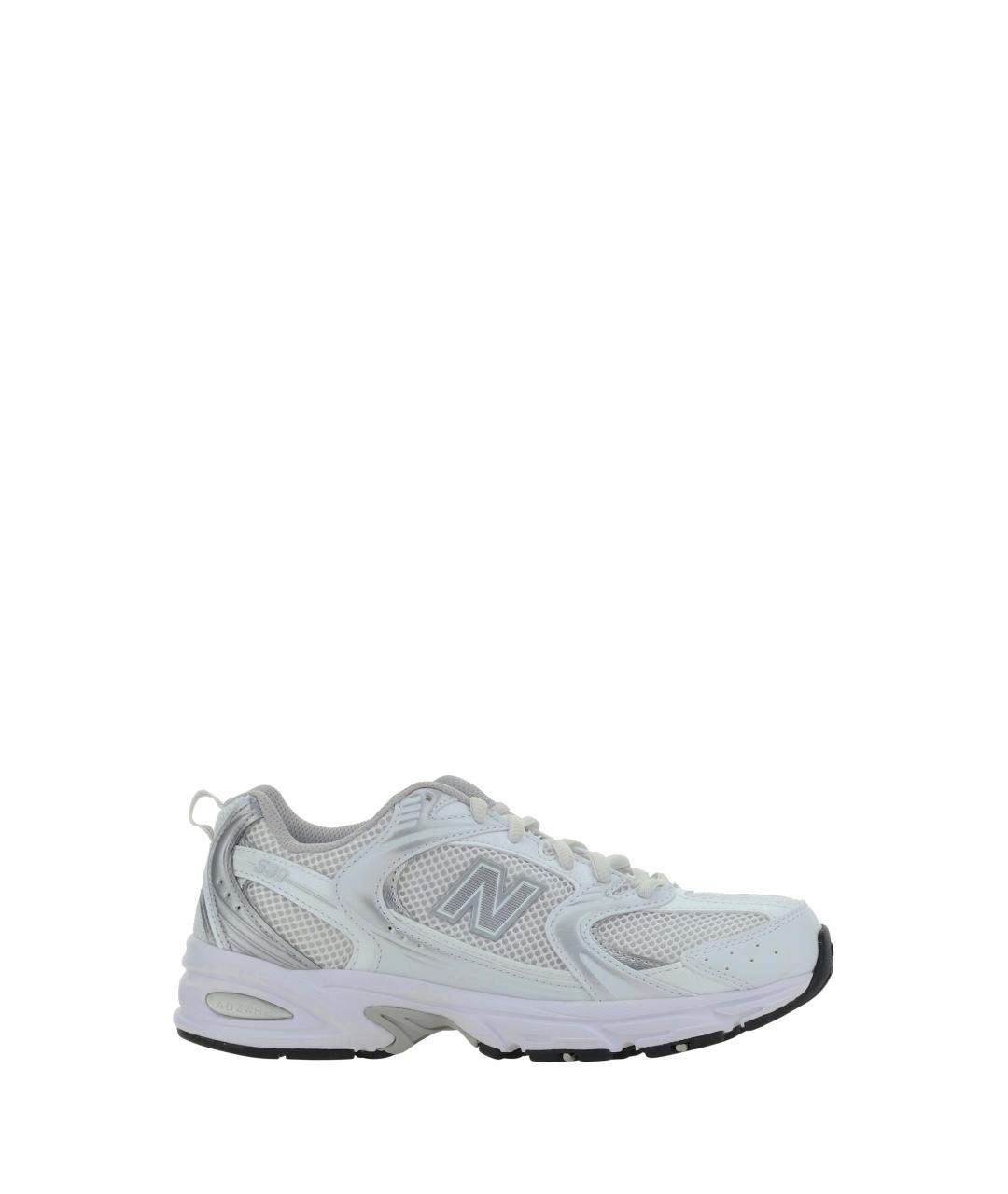 NEW BALANCE Белые синтетические низкие кроссовки / кеды, фото 1
