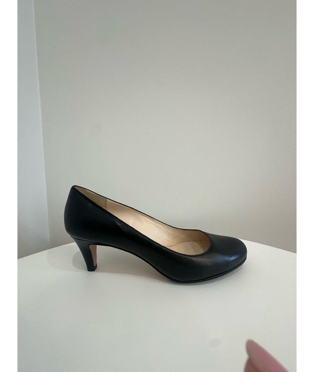 PRADA Черные кожаные туфли, фото 8