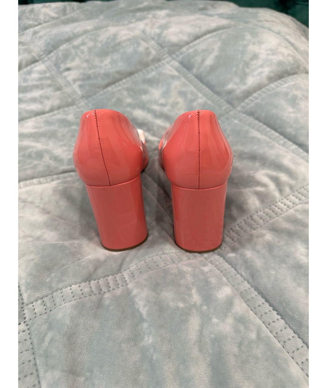 PRADA Коралловые туфли из лакированной кожи, фото 3