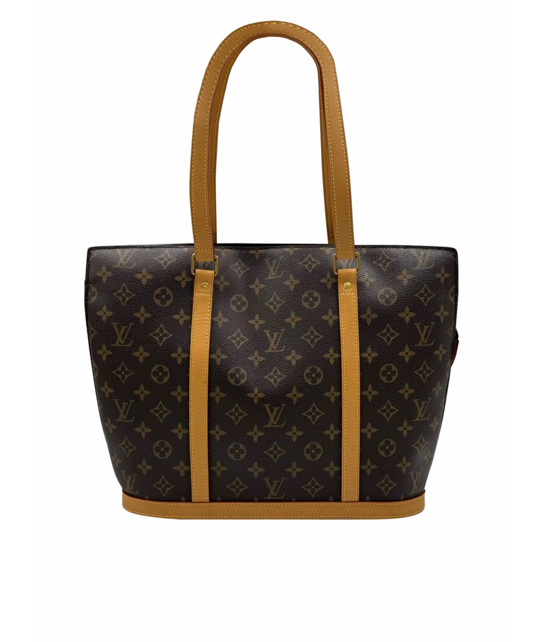 LOUIS VUITTON Коричневая кожаная сумка тоут, фото 1