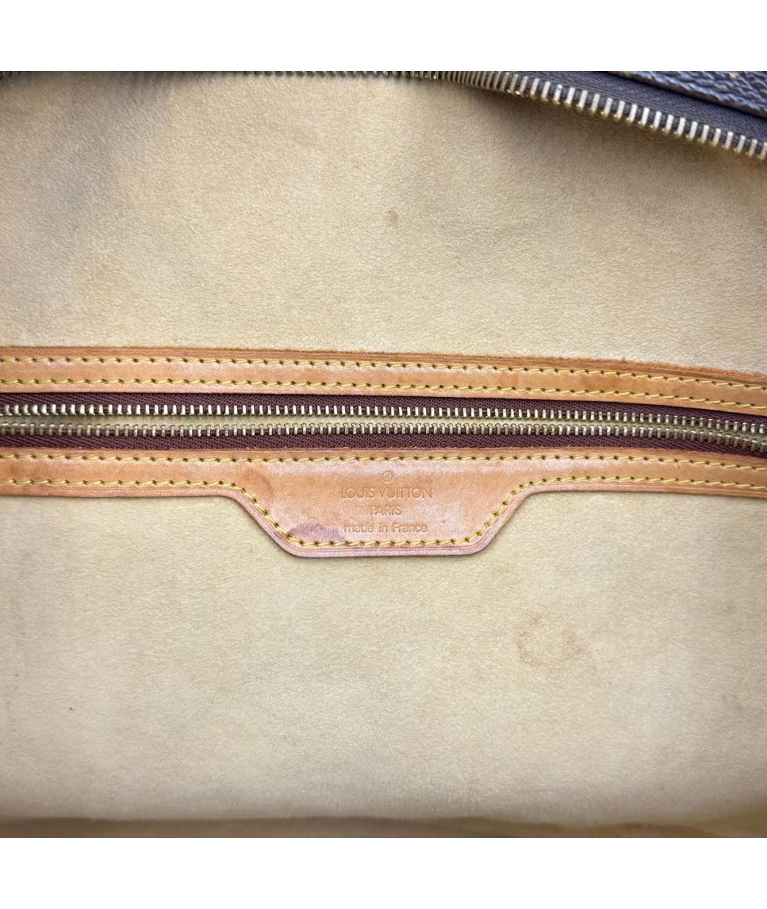 LOUIS VUITTON Коричневая кожаная сумка тоут, фото 6