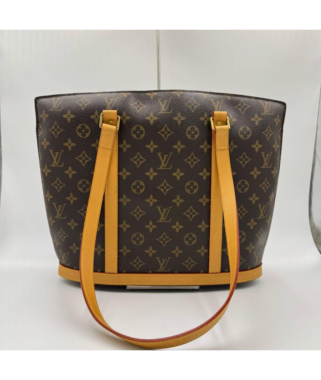 LOUIS VUITTON Коричневая кожаная сумка тоут, фото 2