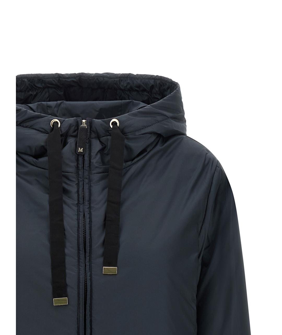 MAX MARA Синяя полиэстеровая куртка, фото 3