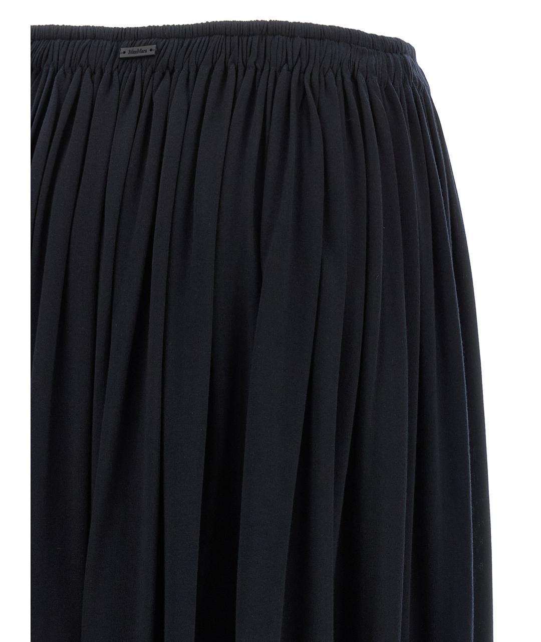 MAX MARA Синяя лиоцелл юбка макси, фото 4