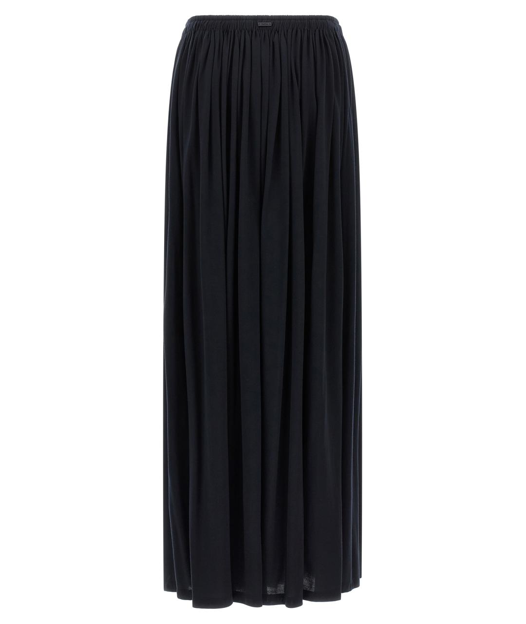 MAX MARA Синяя лиоцелл юбка макси, фото 2