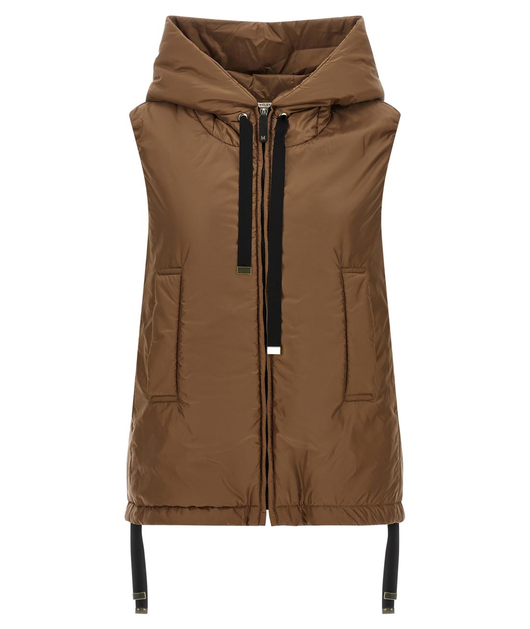 MAX MARA Коричневая полиэстеровая жилетка, фото 1