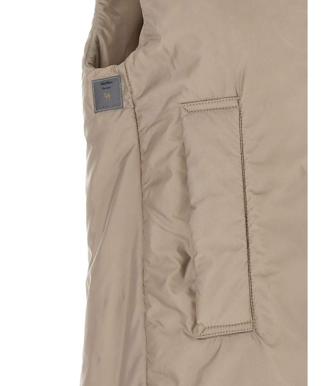 MAX MARA Бежевая полиэстеровая жилетка, фото 4