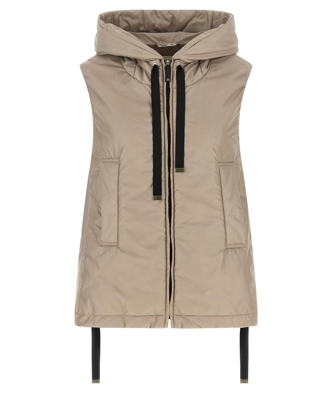 MAX MARA Бежевая полиэстеровая жилетка, фото 1