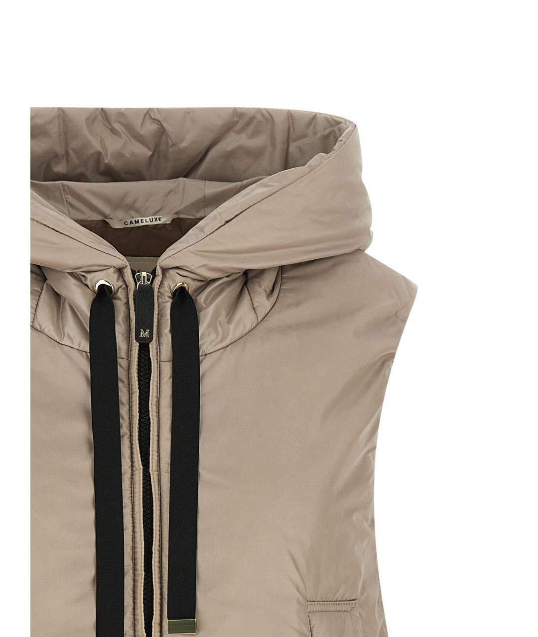 MAX MARA Бежевая полиэстеровая жилетка, фото 3