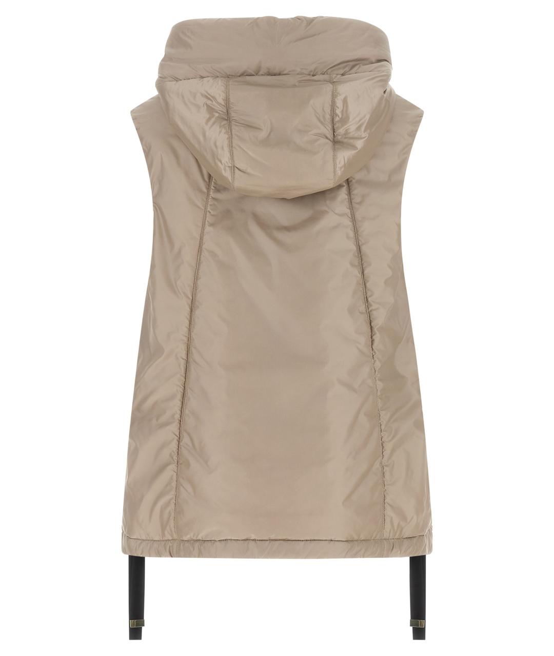 MAX MARA Бежевая полиэстеровая жилетка, фото 2