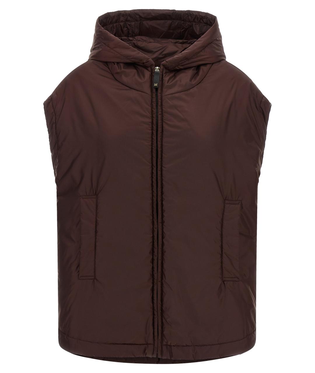 MAX MARA Бордовая полиэстеровая жилетка, фото 1