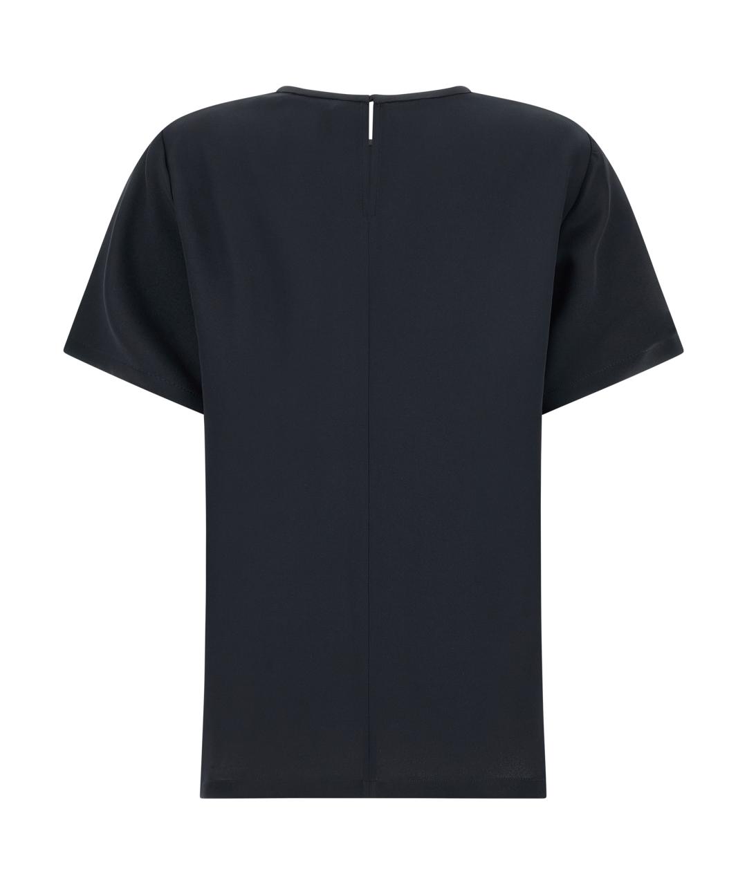 MAX MARA Черная шелковая блузы, фото 2
