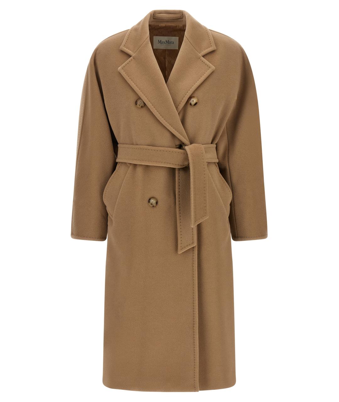 MAX MARA Бежевое шерстяное пальто, фото 1
