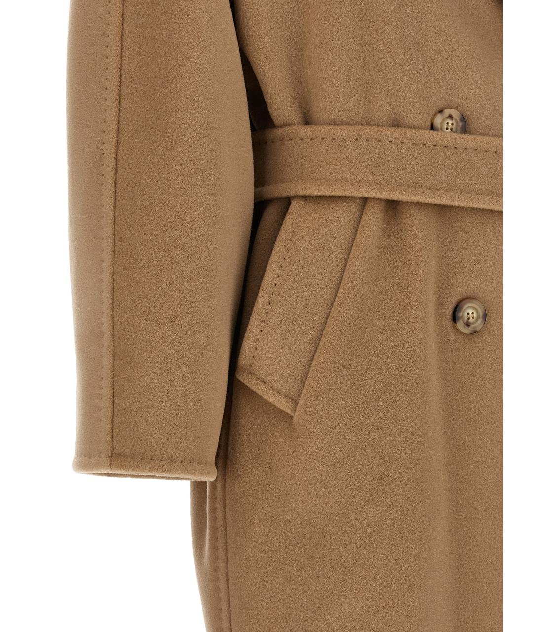 MAX MARA Бежевое шерстяное пальто, фото 4