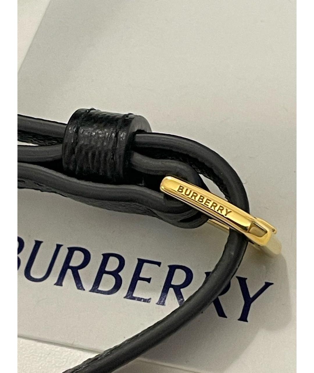 BURBERRY Черная кожаная сумка через плечо, фото 7