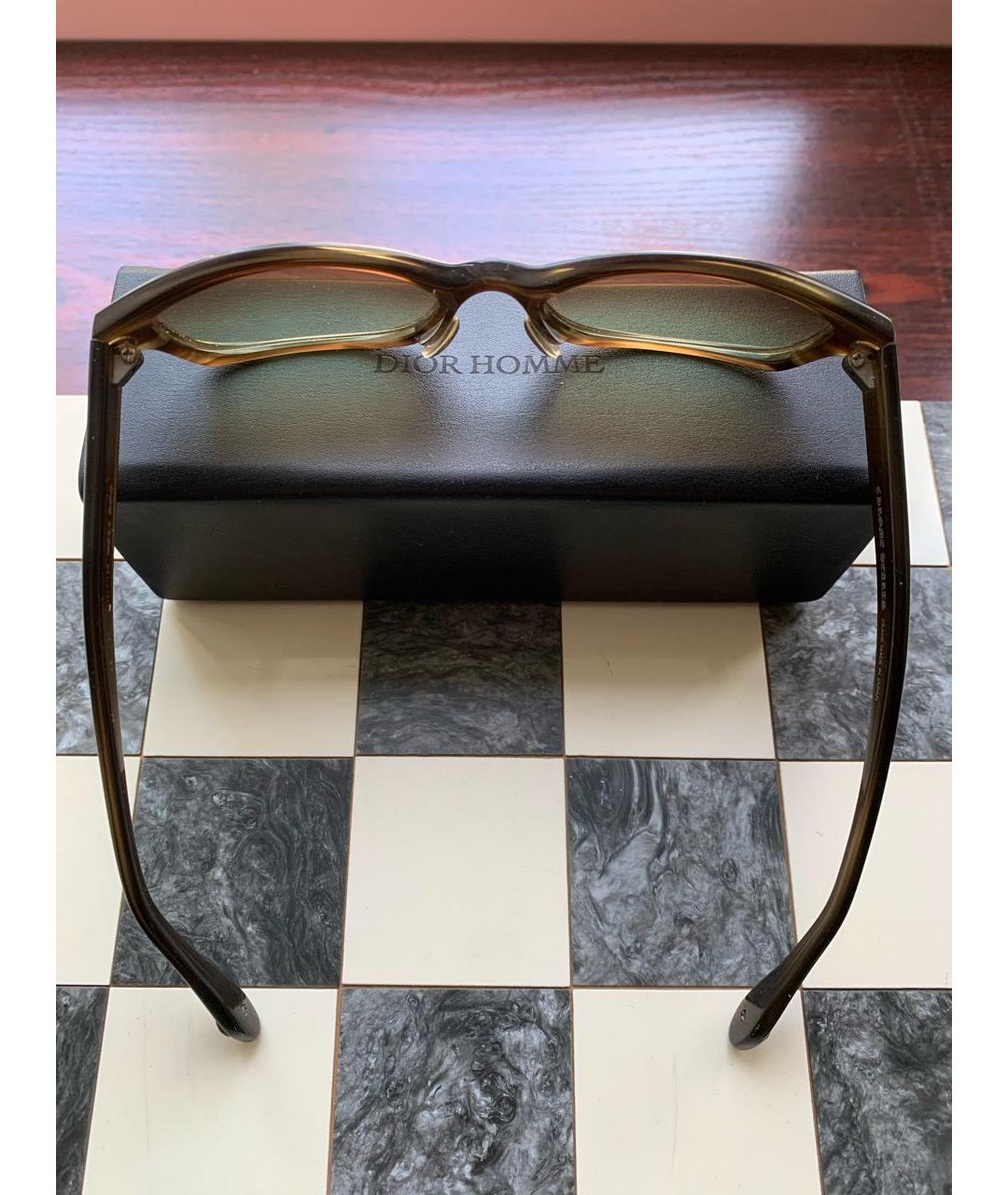 CHROME HEARTS Бежевые пластиковые солнцезащитные очки, фото 4