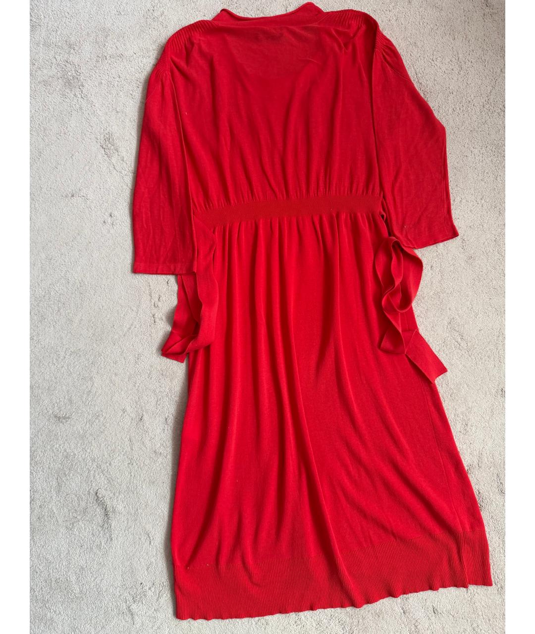 SONIA RYKIEL Коралловое хлопковое повседневное платье, фото 2
