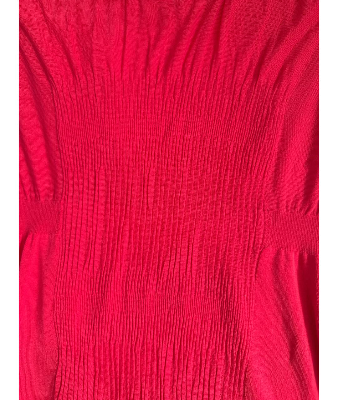 SONIA RYKIEL Коралловое хлопковое повседневное платье, фото 4