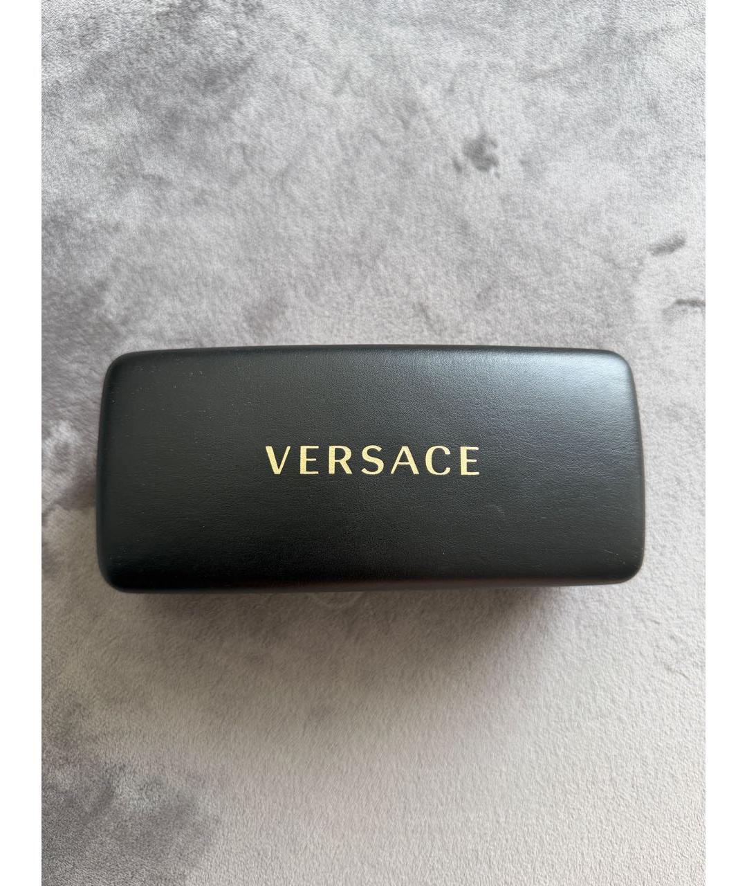 VERSACE Белые пластиковые солнцезащитные очки, фото 4