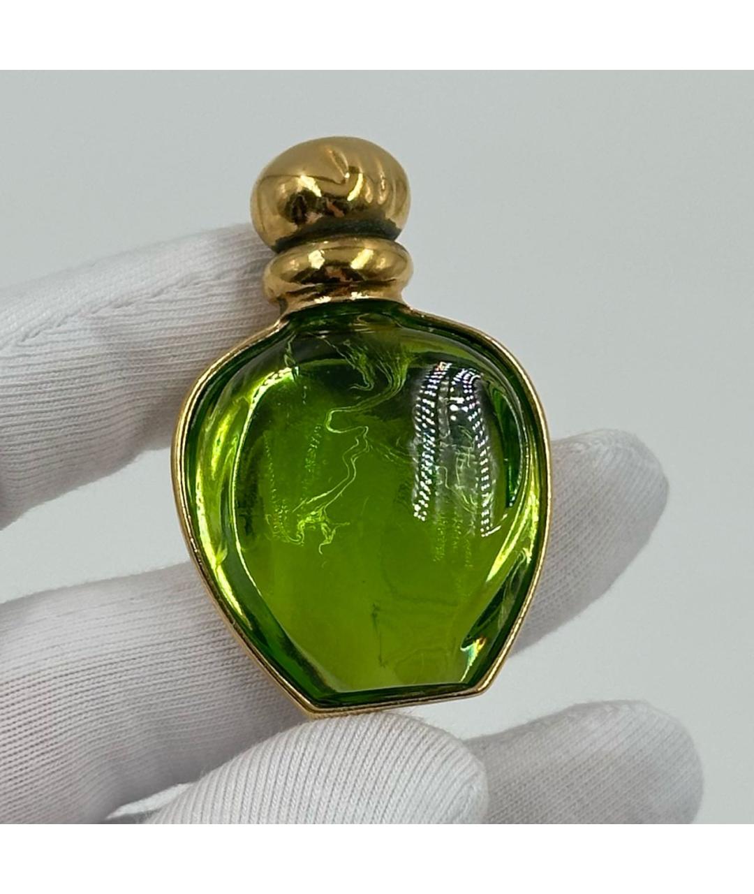 CHRISTIAN DIOR Зеленая пластиковая булавка / брошь, фото 2