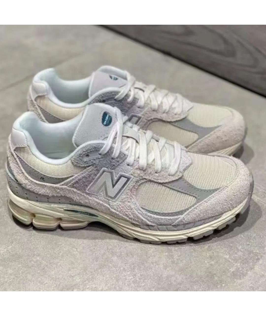 NEW BALANCE Белые замшевые низкие кроссовки / кеды, фото 3